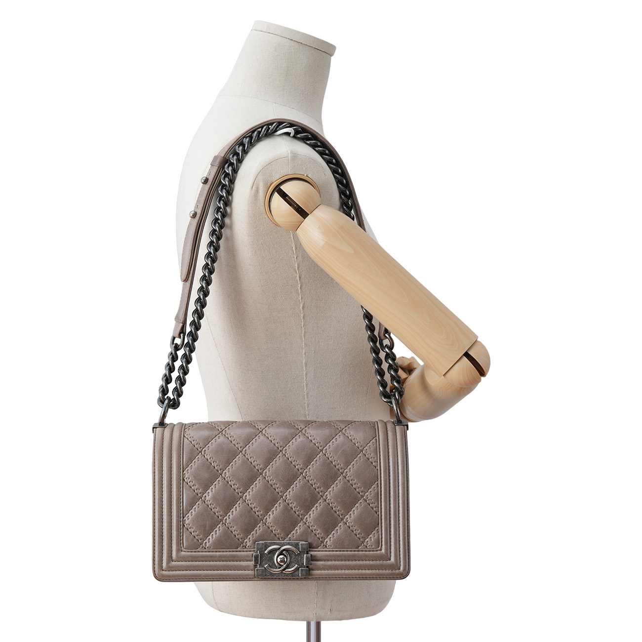 CHANEL(USED)샤넬 시즌 보이샤넬 미듐 플랩백