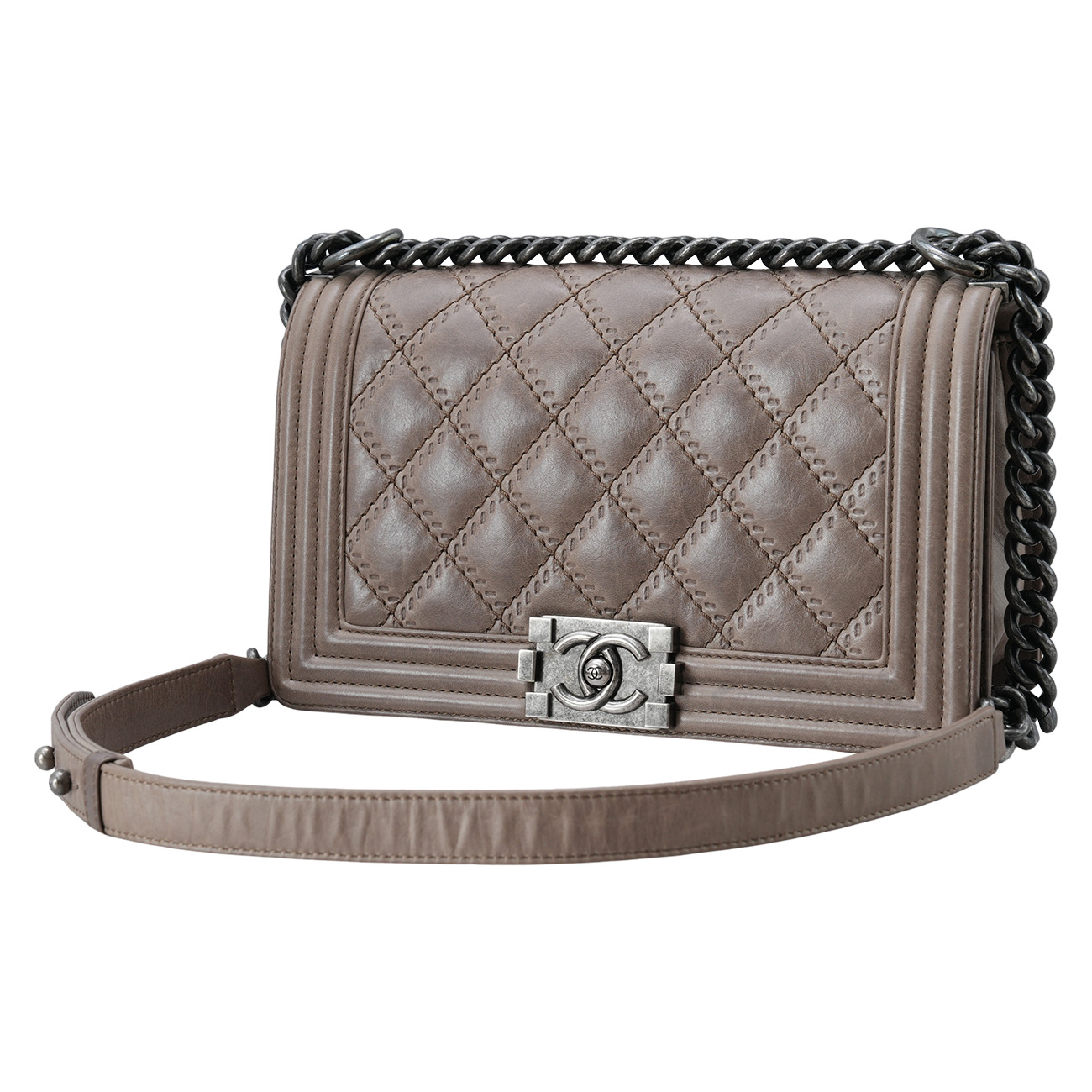CHANEL(USED)샤넬 시즌 보이샤넬 미듐 플랩백