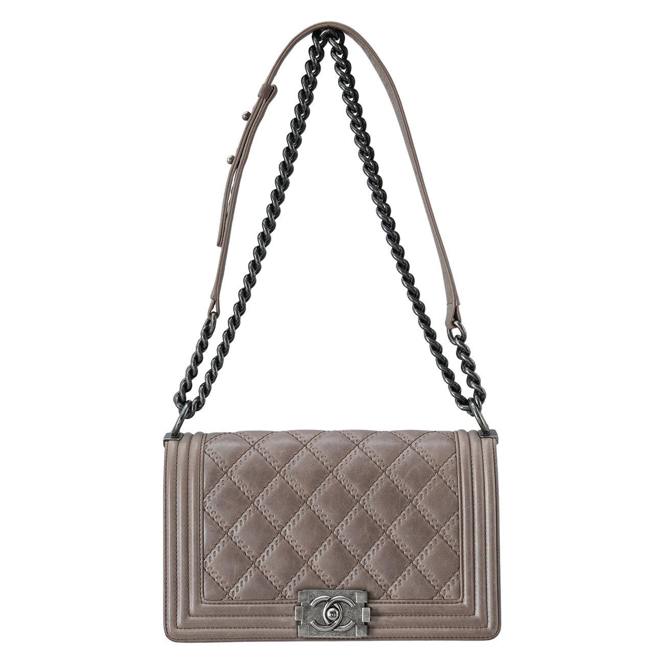 CHANEL(USED)샤넬 시즌 보이샤넬 미듐 플랩백