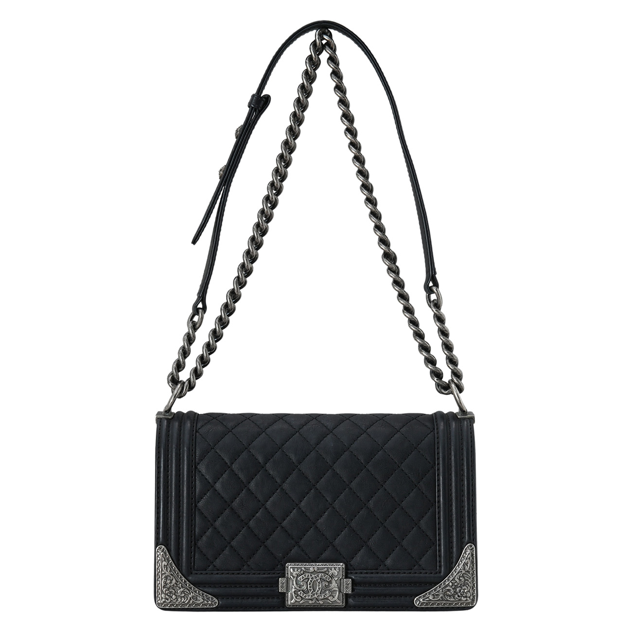 CHANEL(USED)샤넬 시즌 보이샤넬 미듐 플랩백