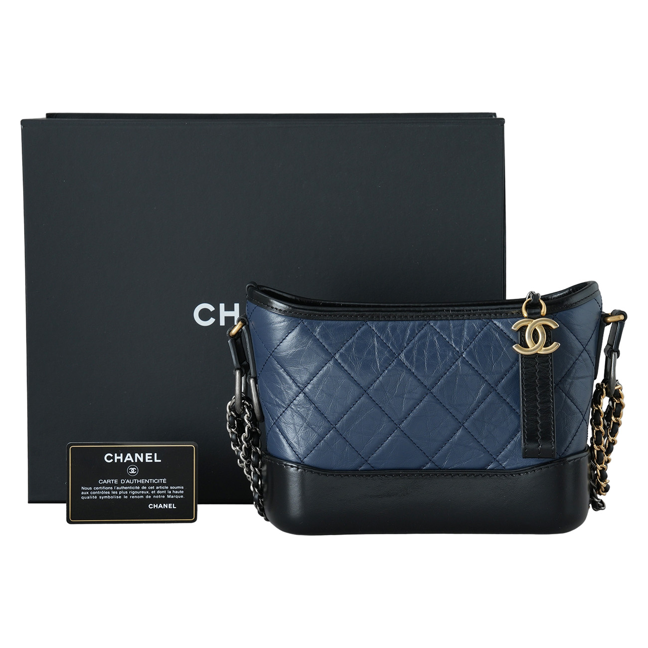 CHANEL(USED)샤넬 가브리엘 호보 스몰 네이비