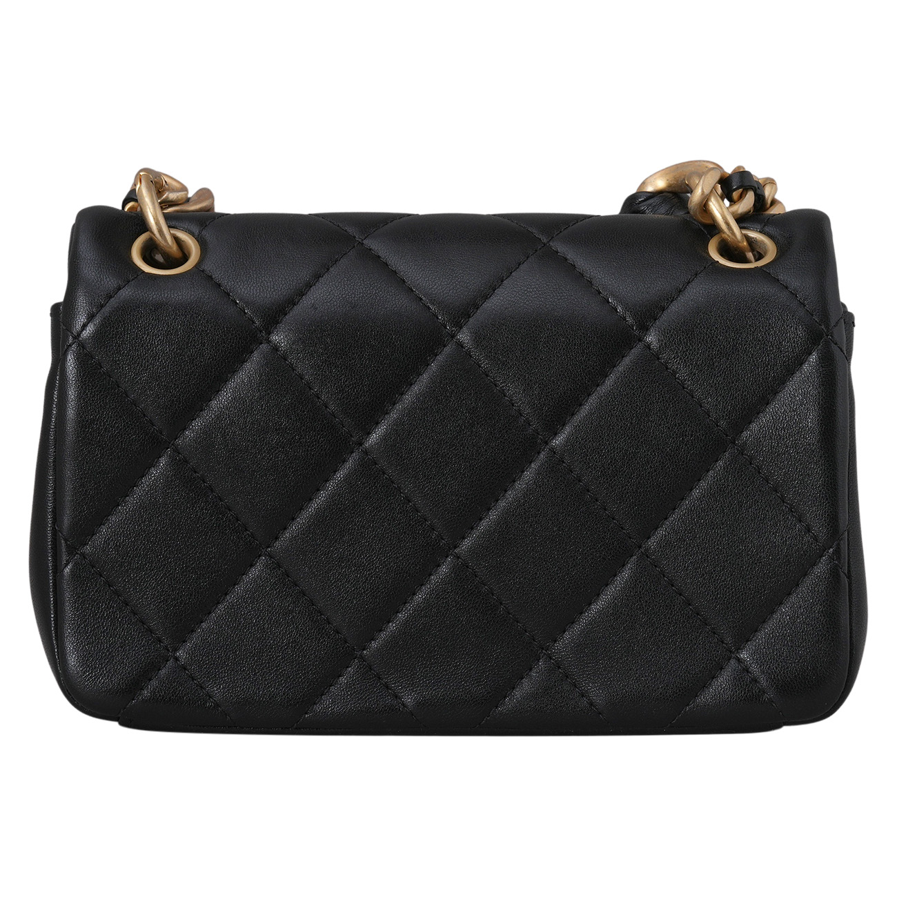 CHANEL(USED)샤넬 AS2387 시즌 램스킨 체인 플랩백 블랙