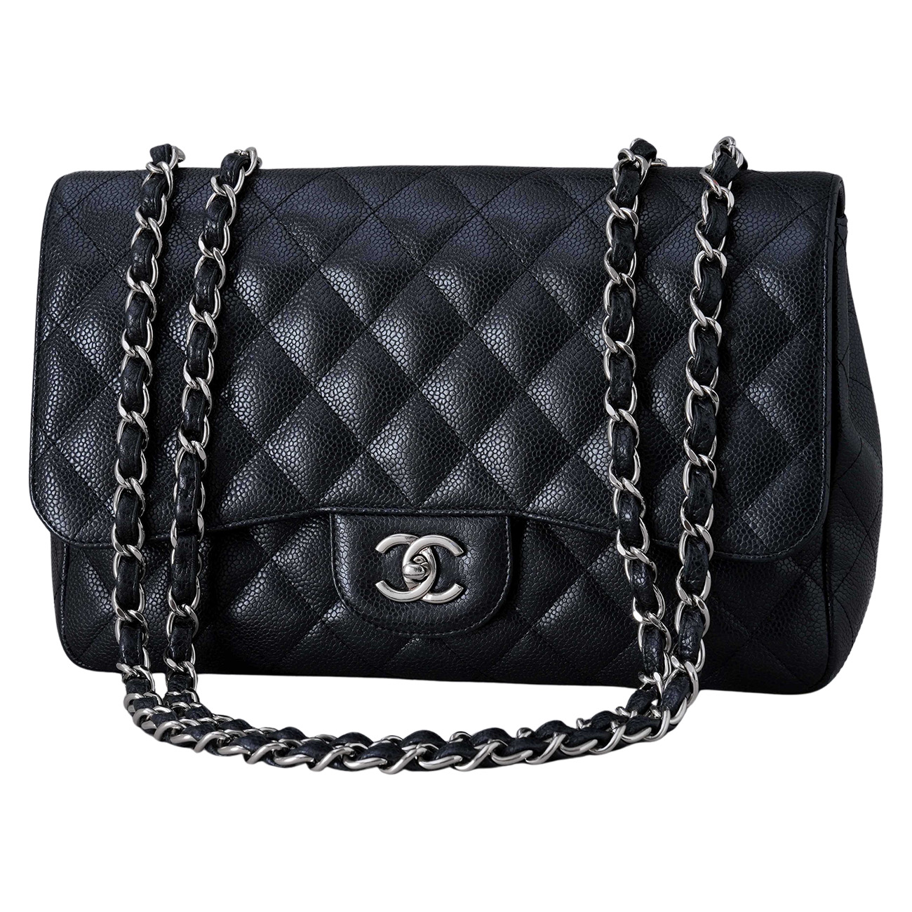 CHANEL(USED)샤넬 캐비어 클래식 라지 원플랩백