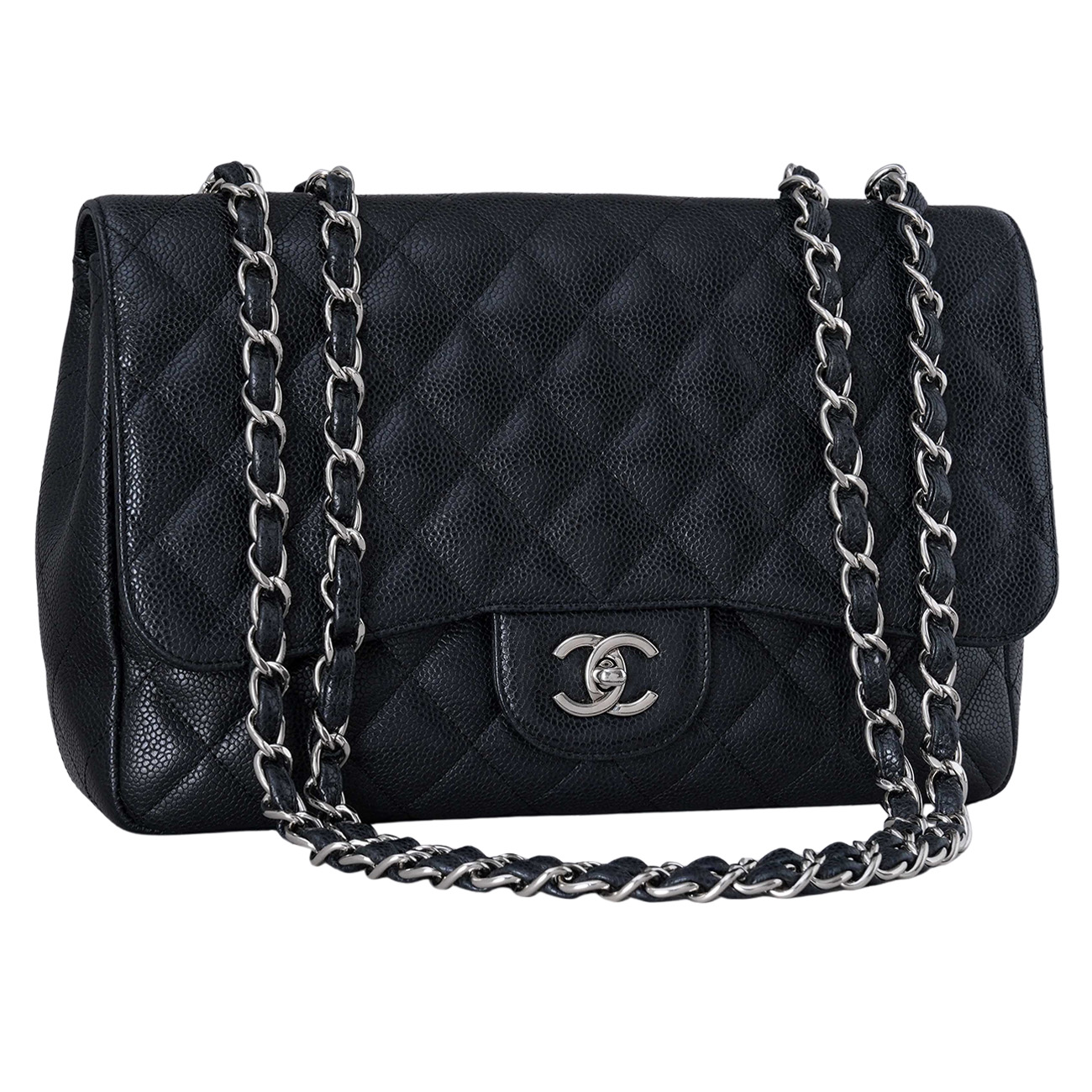 CHANEL(USED)샤넬 캐비어 클래식 라지 원플랩백