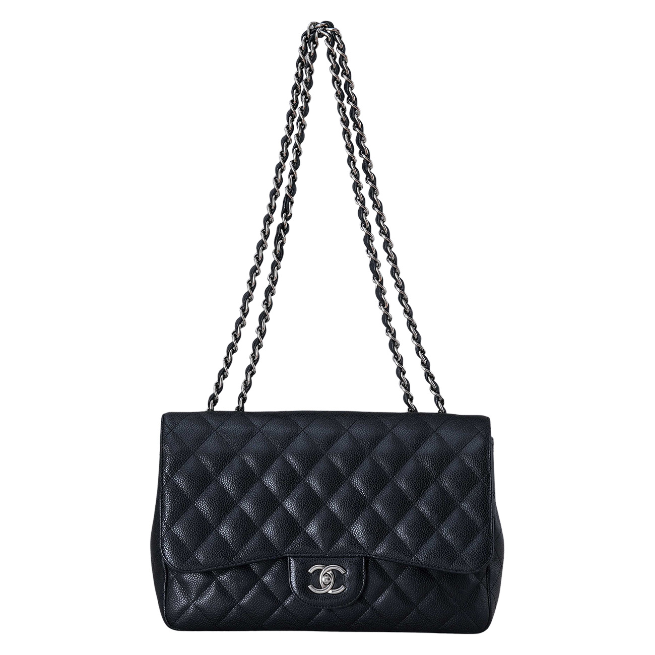CHANEL(USED)샤넬 캐비어 클래식 라지 원플랩백