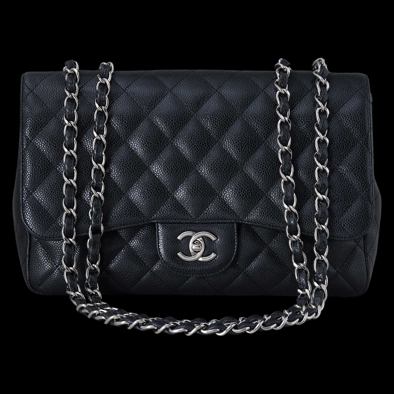 CHANEL(USED)샤넬 캐비어 클래식 라지 원플랩백