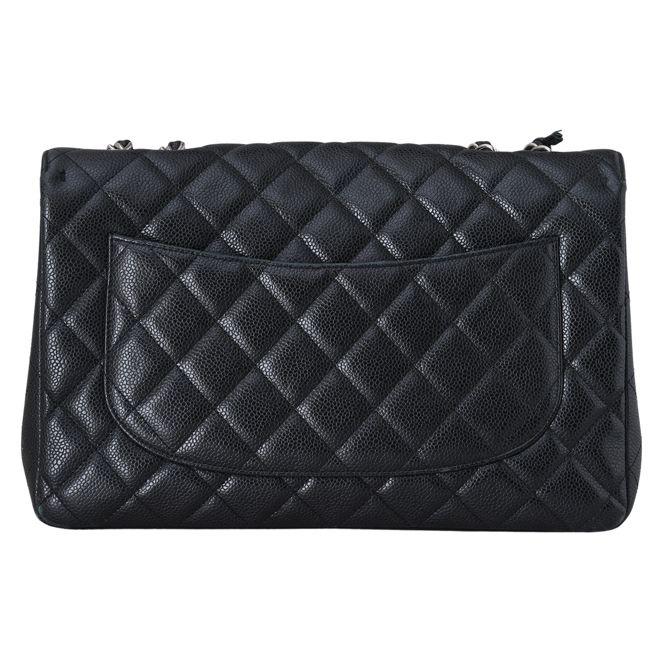 CHANEL(USED)샤넬 캐비어 클래식 라지 원플랩 블랙
