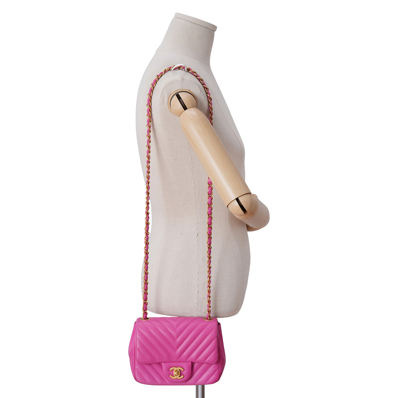 CHANEL(USED)샤넬 클래식 쉐브론 쁘띠삭