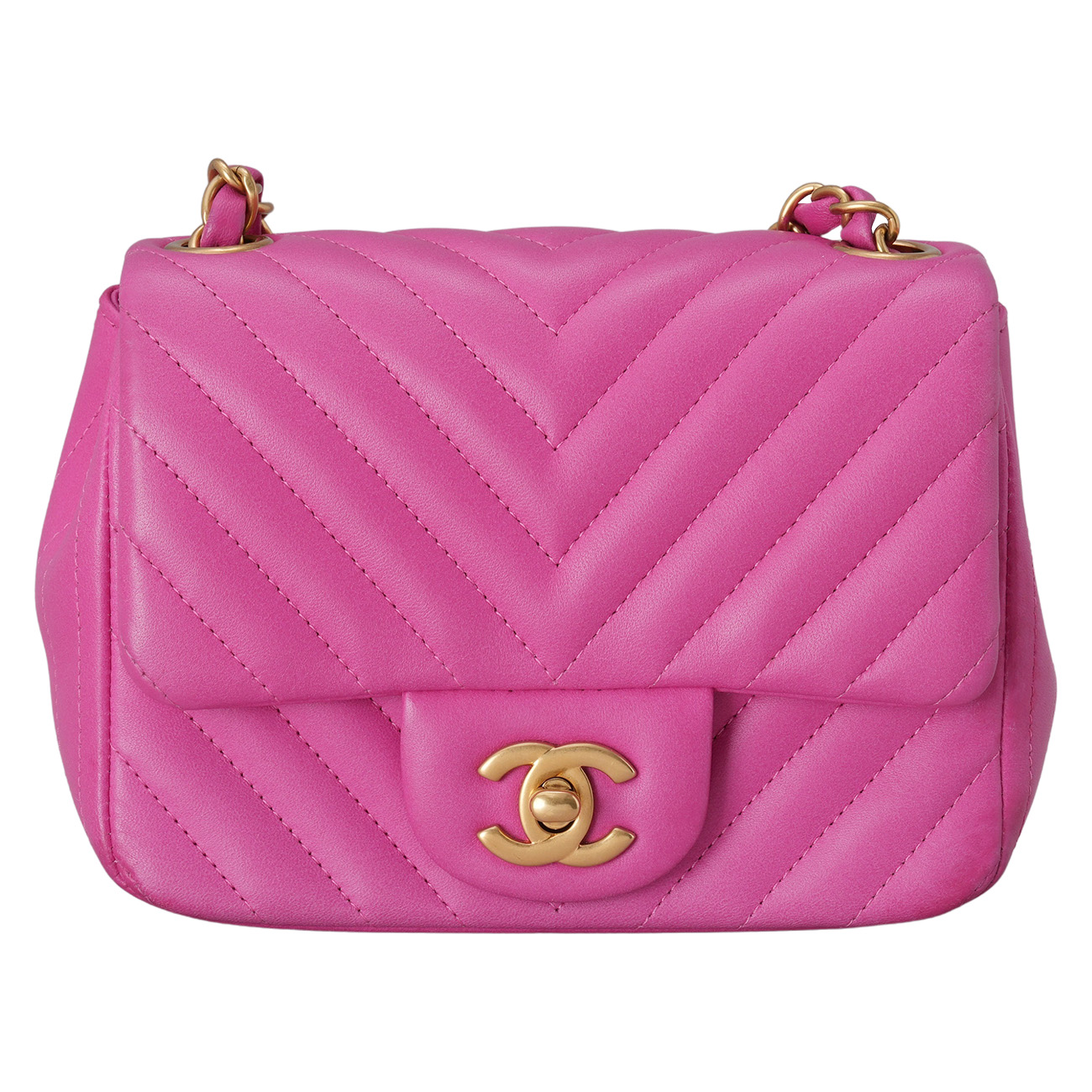 CHANEL(USED)샤넬 클래식 쉐브론 쁘띠삭