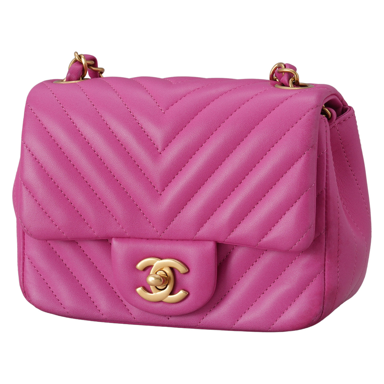 CHANEL(USED)샤넬 클래식 쉐브론 쁘띠삭