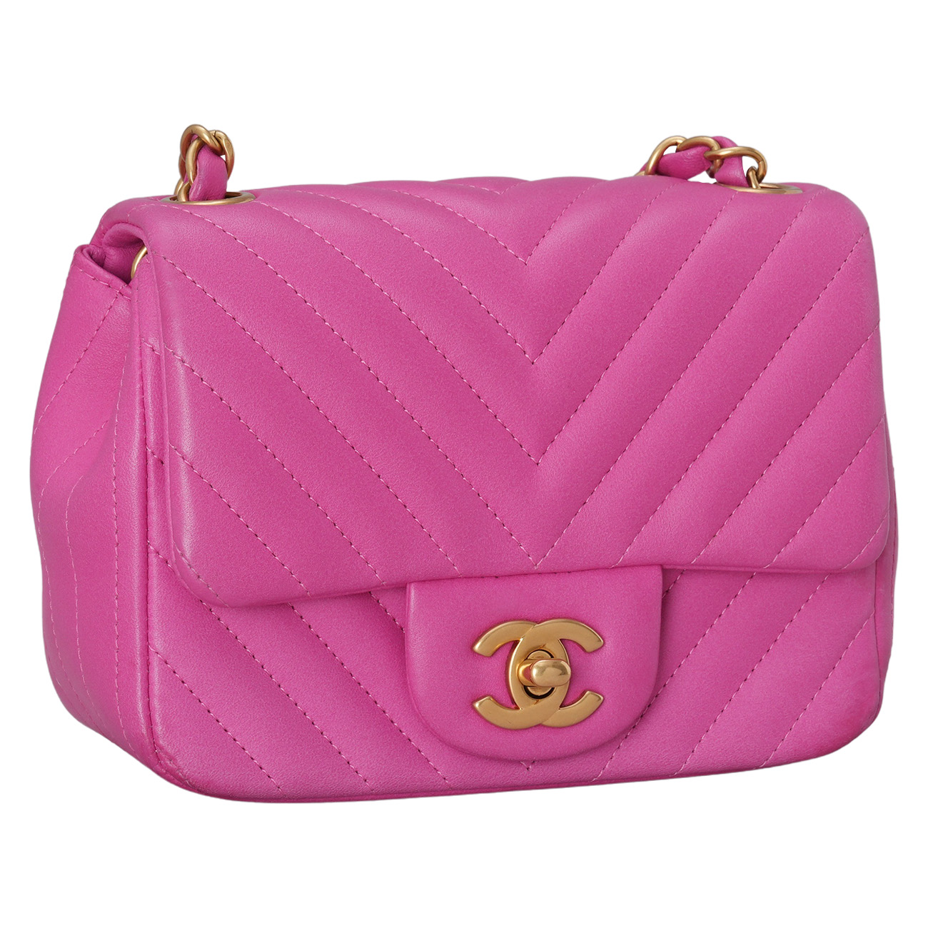 CHANEL(USED)샤넬 클래식 쉐브론 쁘띠삭