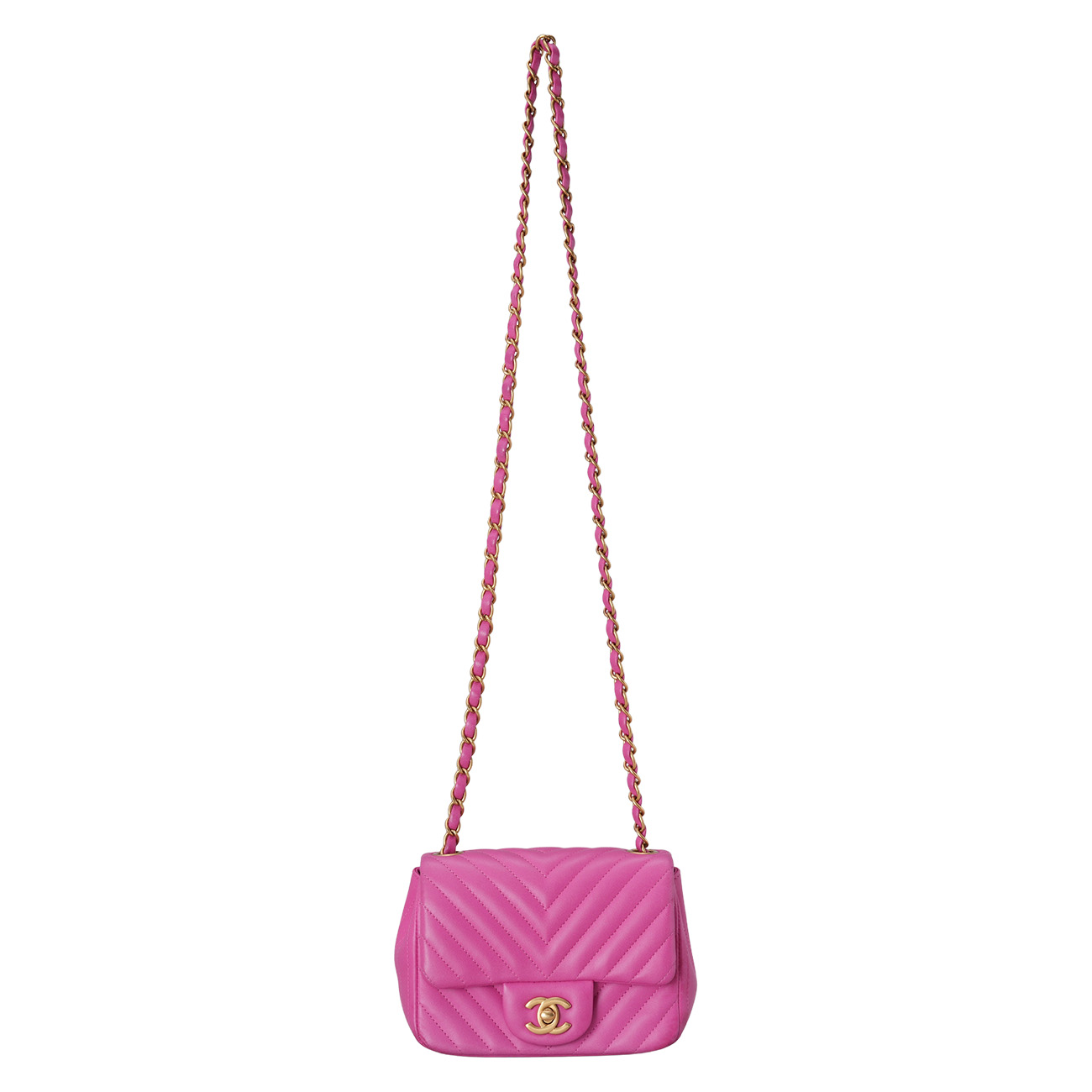 CHANEL(USED)샤넬 클래식 쉐브론 쁘띠삭