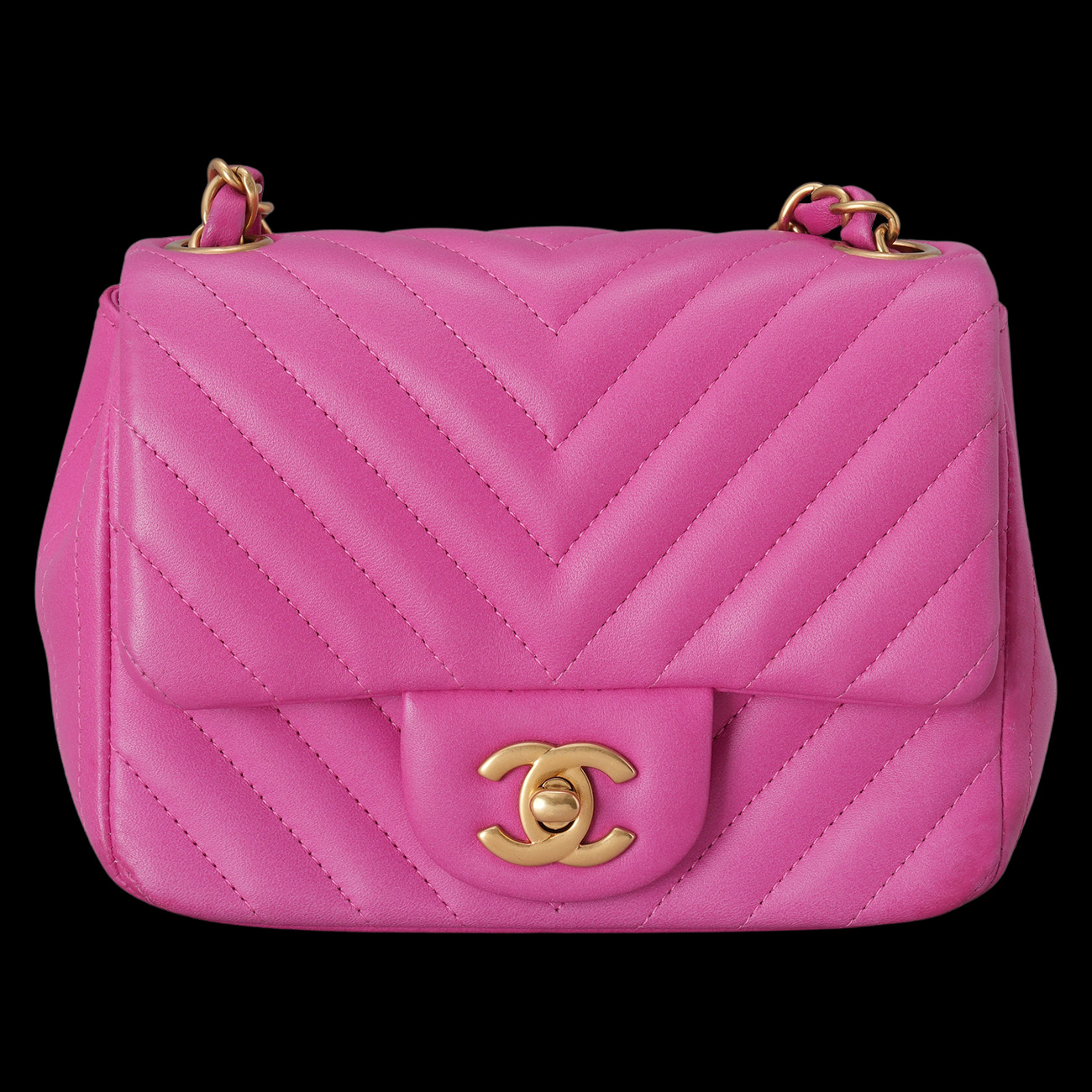 CHANEL(USED)샤넬 클래식 쉐브론 쁘띠삭