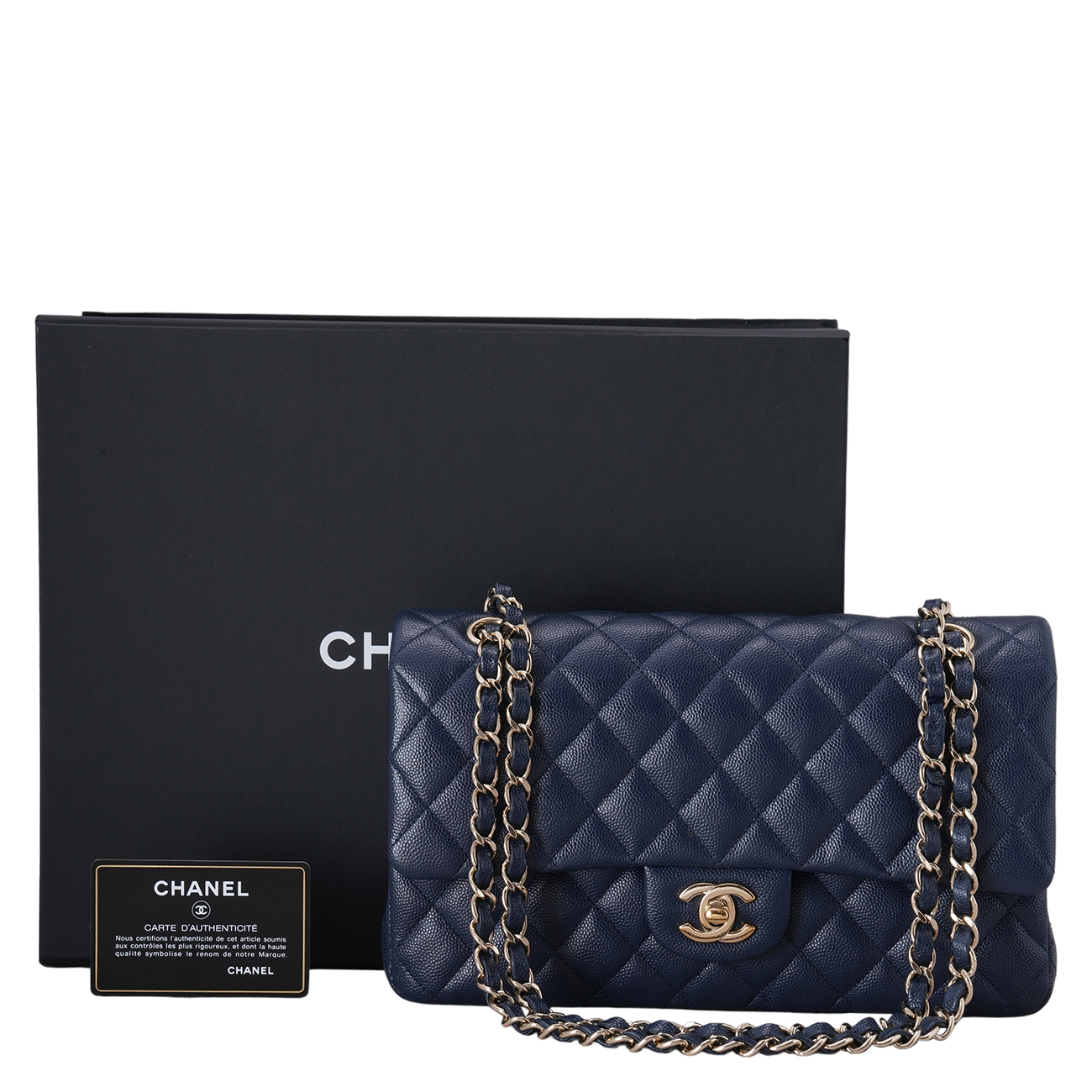 CHANEL(USED)샤넬 캐비어 클래식 미듐 플랩백