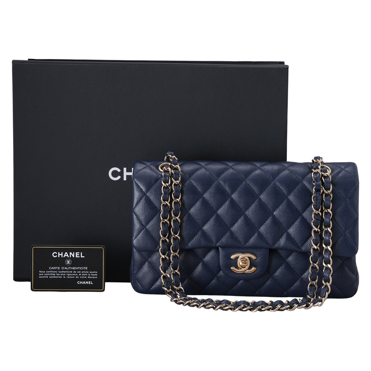 CHANEL(USED)샤넬 캐비어 클래식 미듐 플랩백