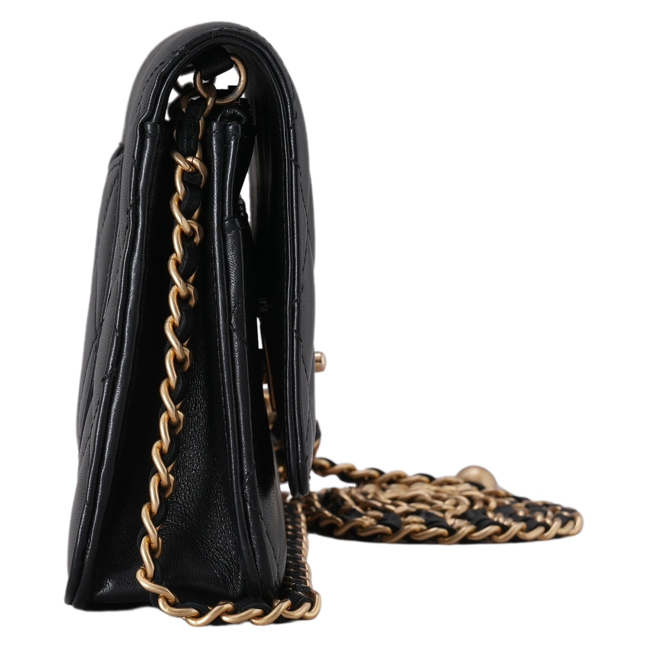 CHANEL(USED)샤넬 AP1450 램스킨 클래식 골든볼 WOC