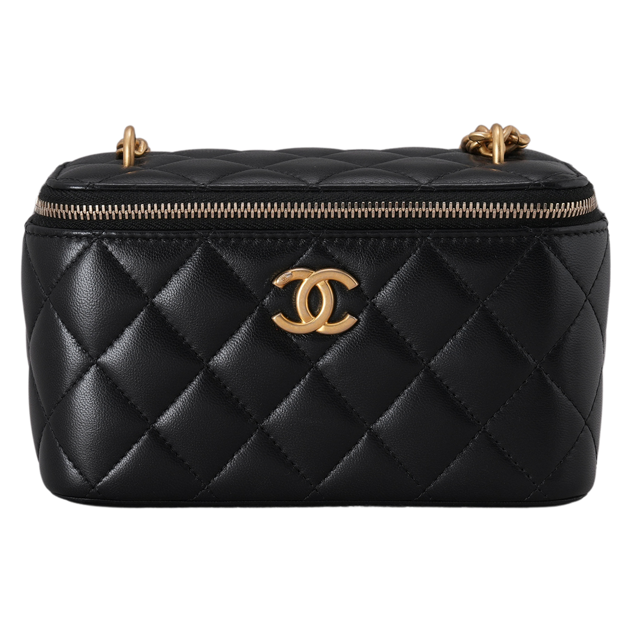 CHANEL(USED)샤넬 까멜리아 골든볼 베니티 블랙