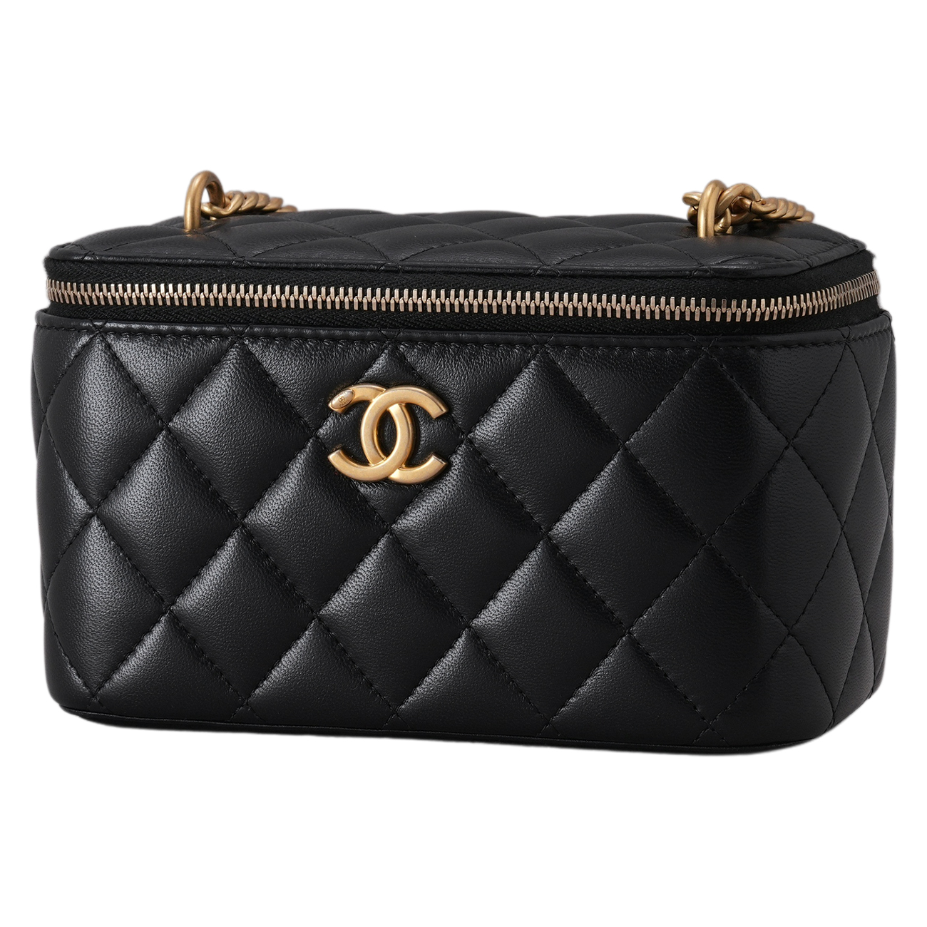 CHANEL(USED)샤넬 까멜리아 골든볼 베니티 블랙