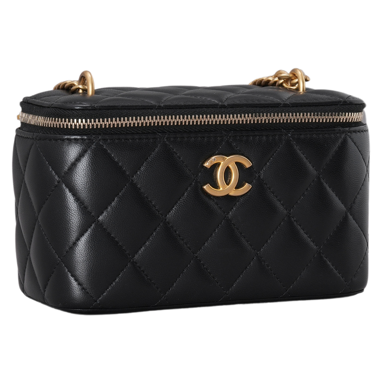 CHANEL(USED)샤넬 까멜리아 골든볼 베니티 블랙