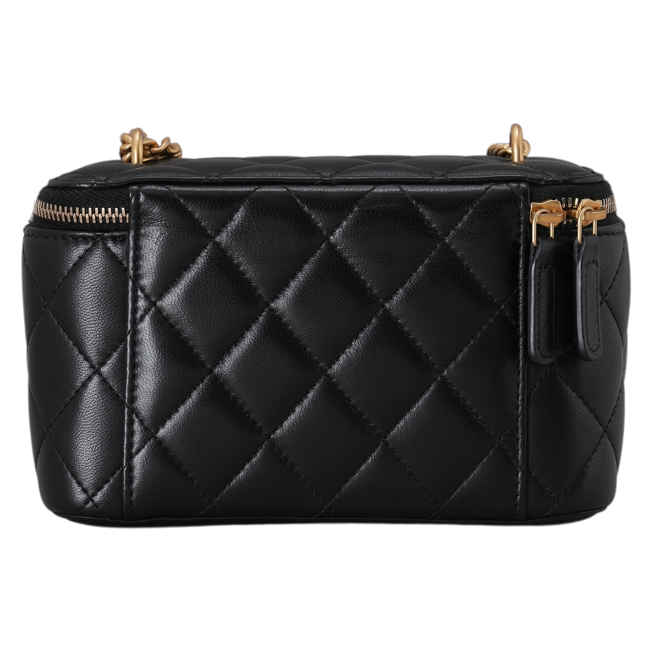 CHANEL(USED)샤넬 까멜리아 골든볼 베니티 블랙