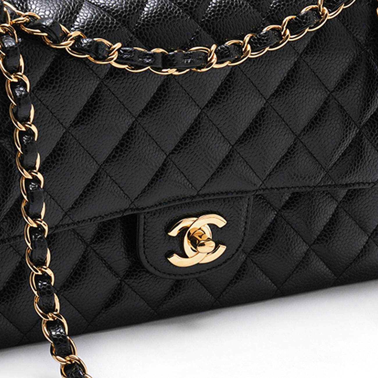 CHANEL(USED)샤넬 캐비어 클래식 미듐 플랩백