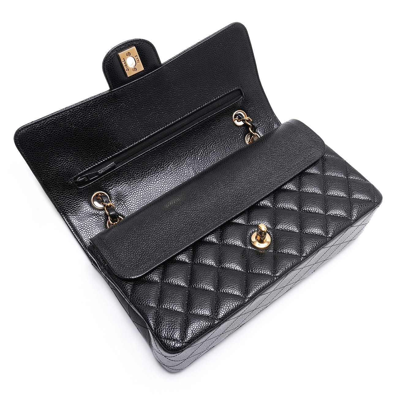 CHANEL(USED)샤넬 캐비어 클래식 미듐 플랩백