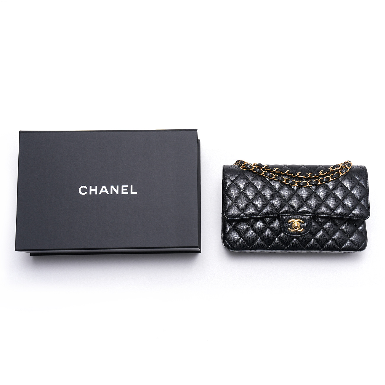 CHANEL(USED)샤넬 캐비어 클래식 미듐 플랩백