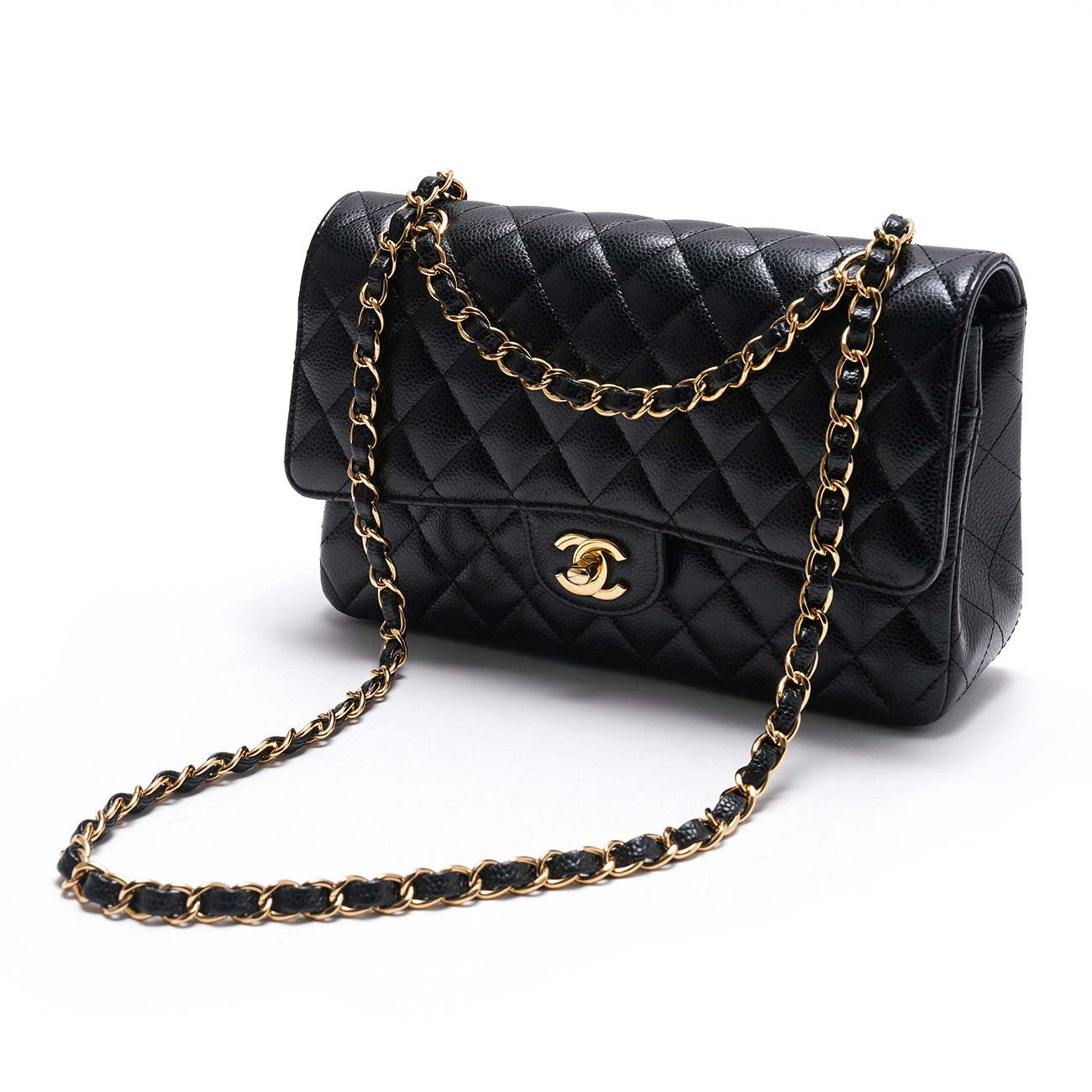 CHANEL(USED)샤넬 캐비어 클래식 미듐 플랩백