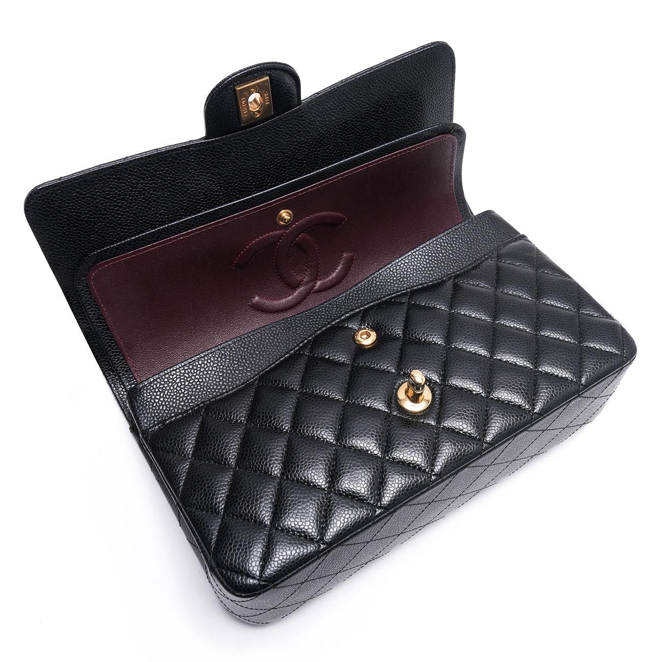 CHANEL(USED)샤넬 캐비어 클래식 미듐 플랩백