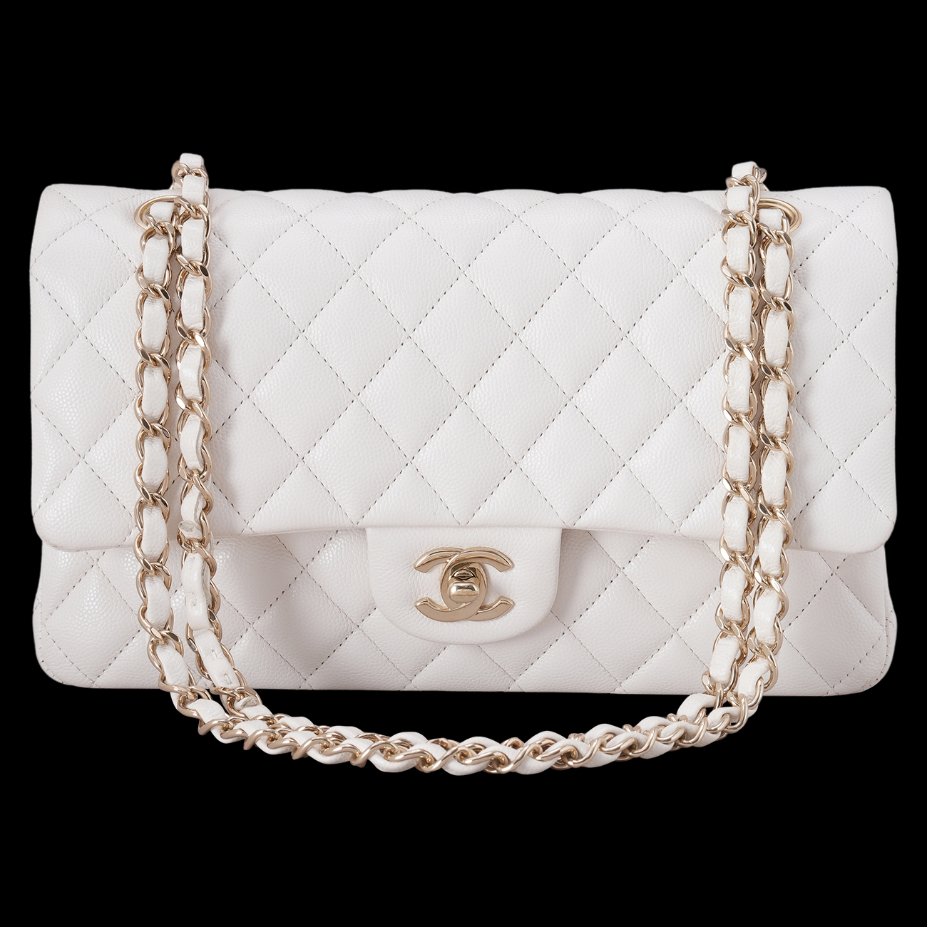 CHANEL(USED)샤넬 캐비어 클래식 미듐 플랩백
