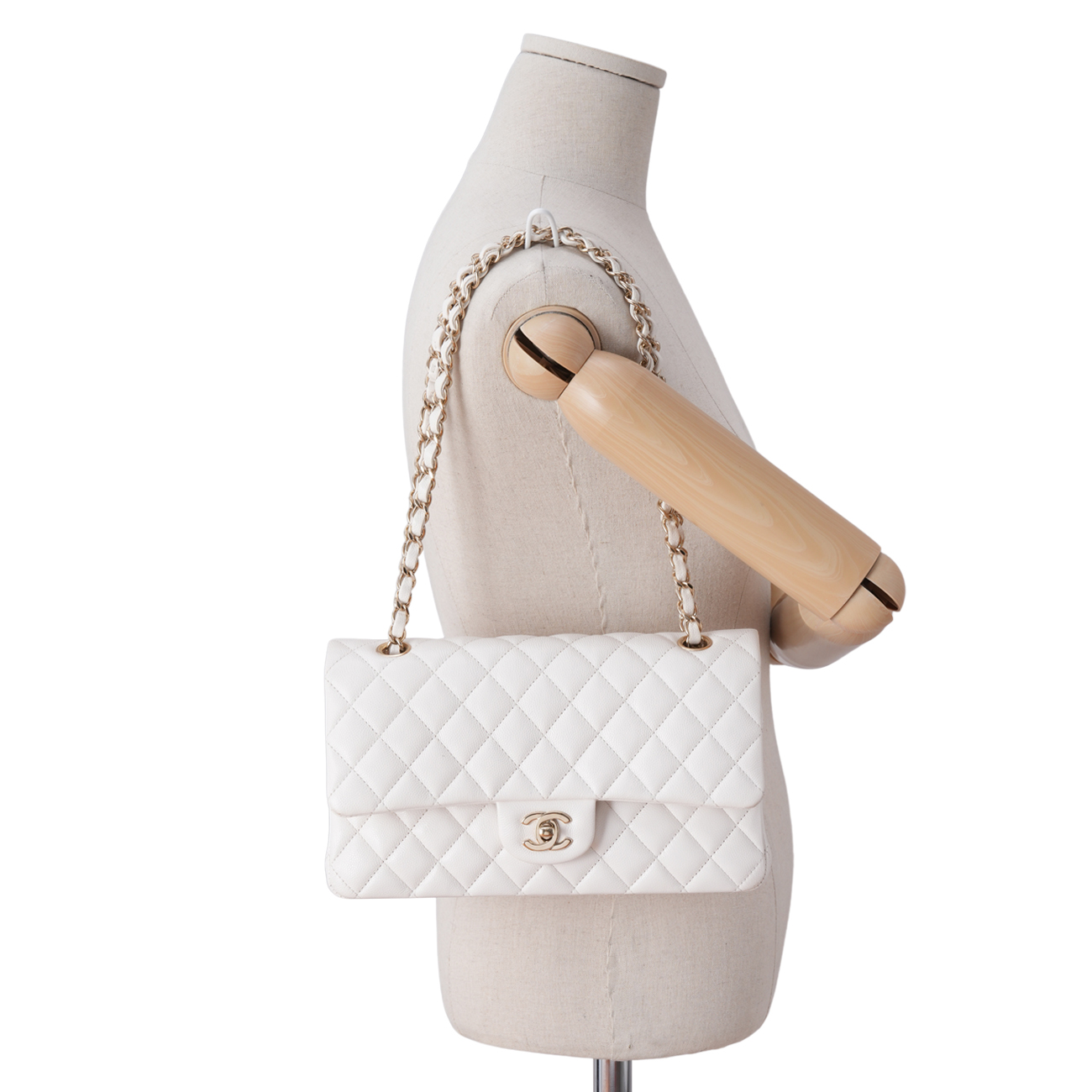 CHANEL(USED)샤넬 캐비어 클래식 미듐 플랩백