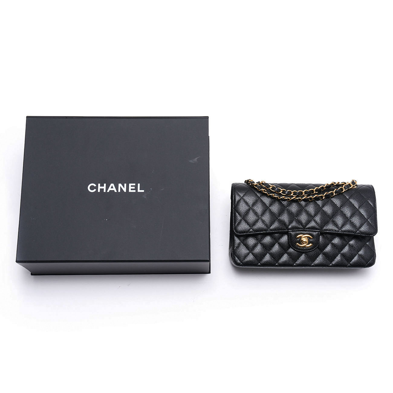CHANEL(USED)샤넬 캐비어 클래식 미듐 플랩백