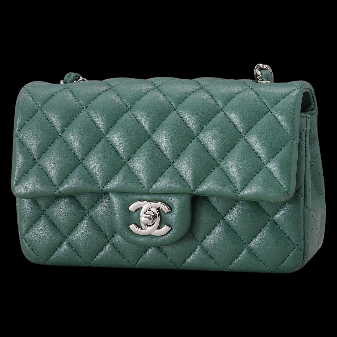 CHANEL(USED)샤넬 A69900 램스킨 클래식 뉴미니 크로스백