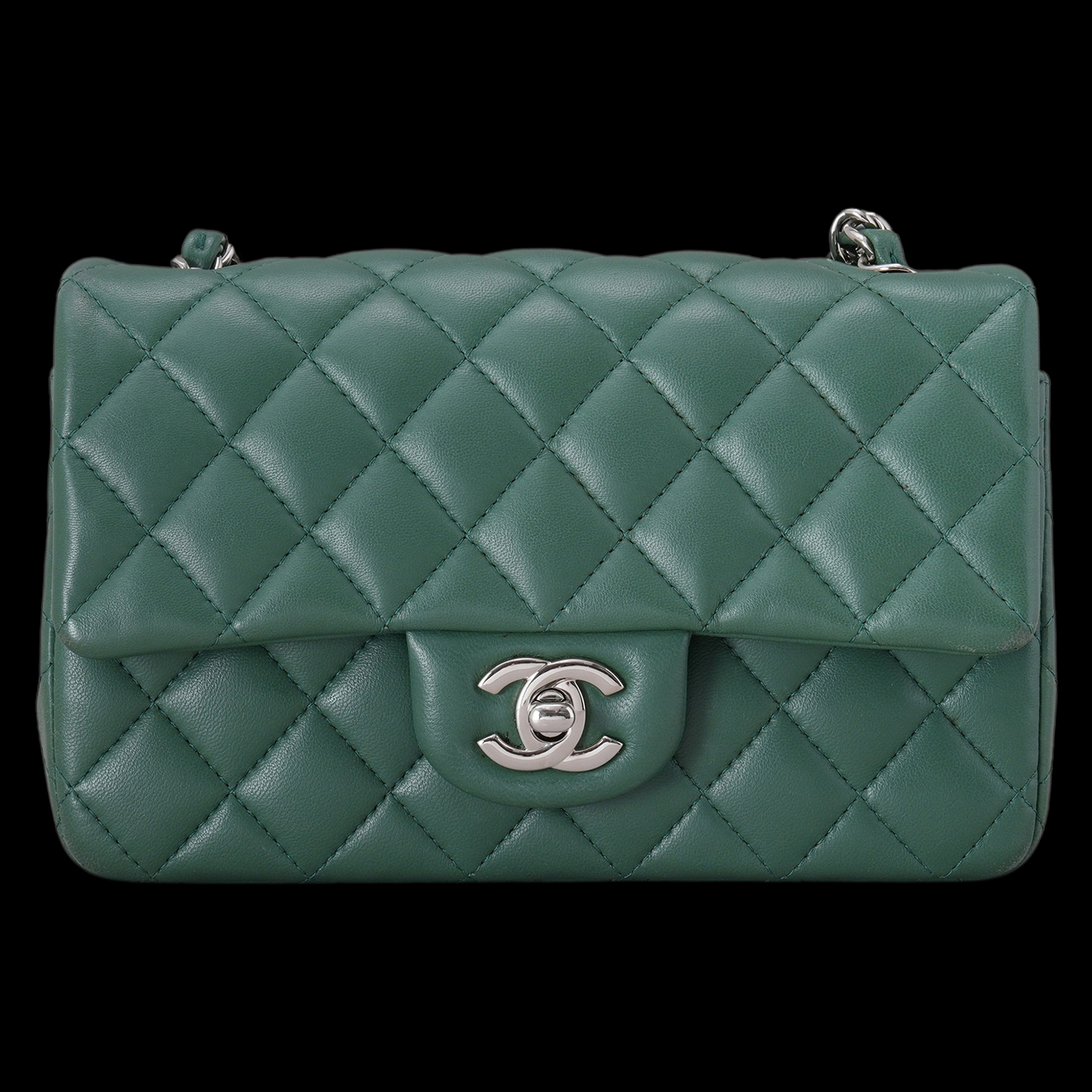 CHANEL(USED)샤넬 A69900 램스킨 클래식 뉴미니 크로스백