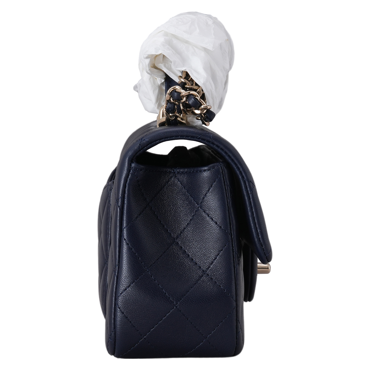 CHANEL(USED)샤넬 AS2431 램스킨 뉴미니 탑핸들 크로스백