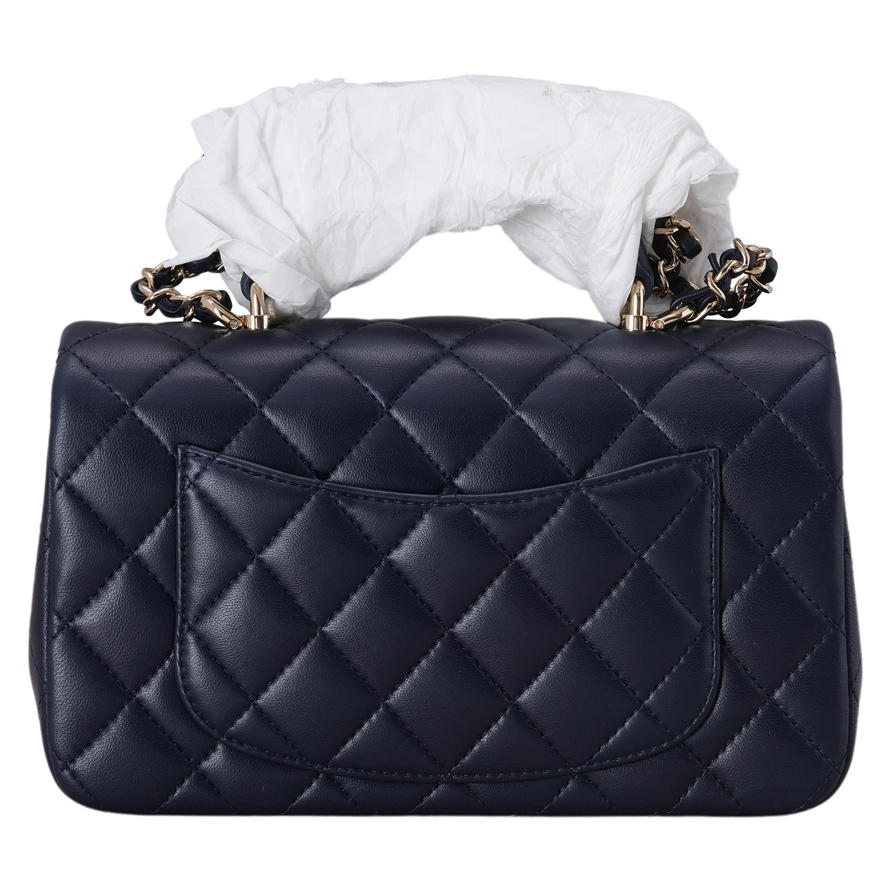 CHANEL(USED)샤넬 AS2431 램스킨 뉴미니 탑핸들 크로스백