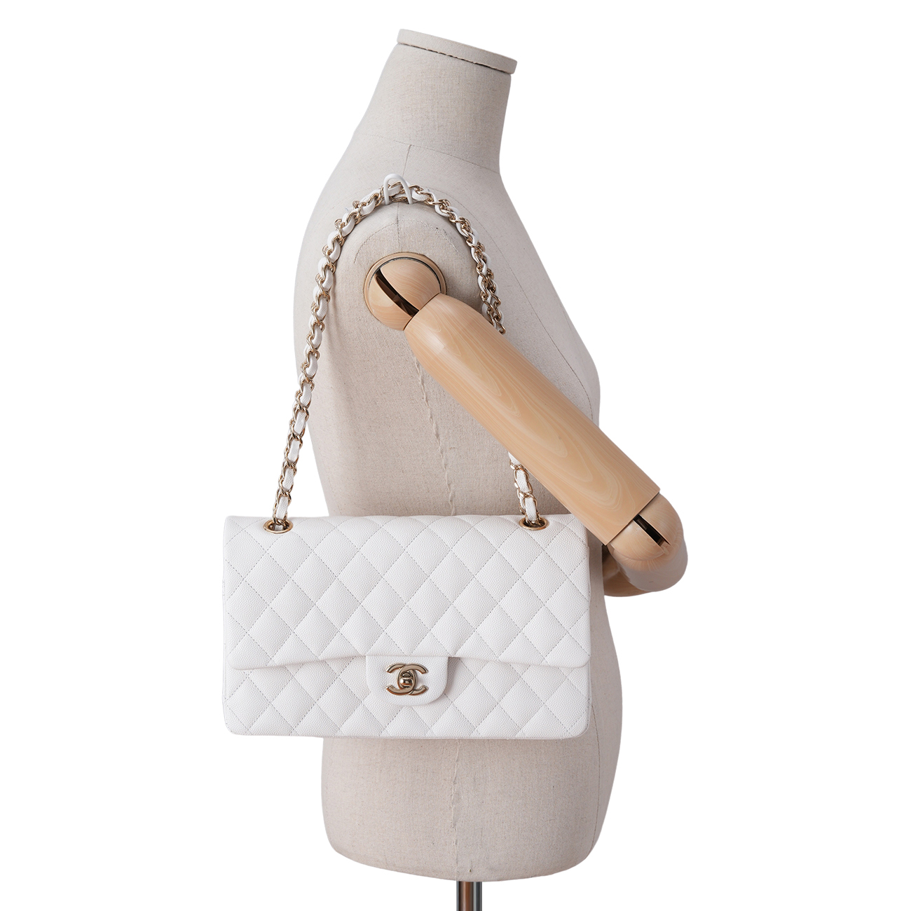 CHANEL(USED)샤넬 캐비어 클래식 미듐 플랩백