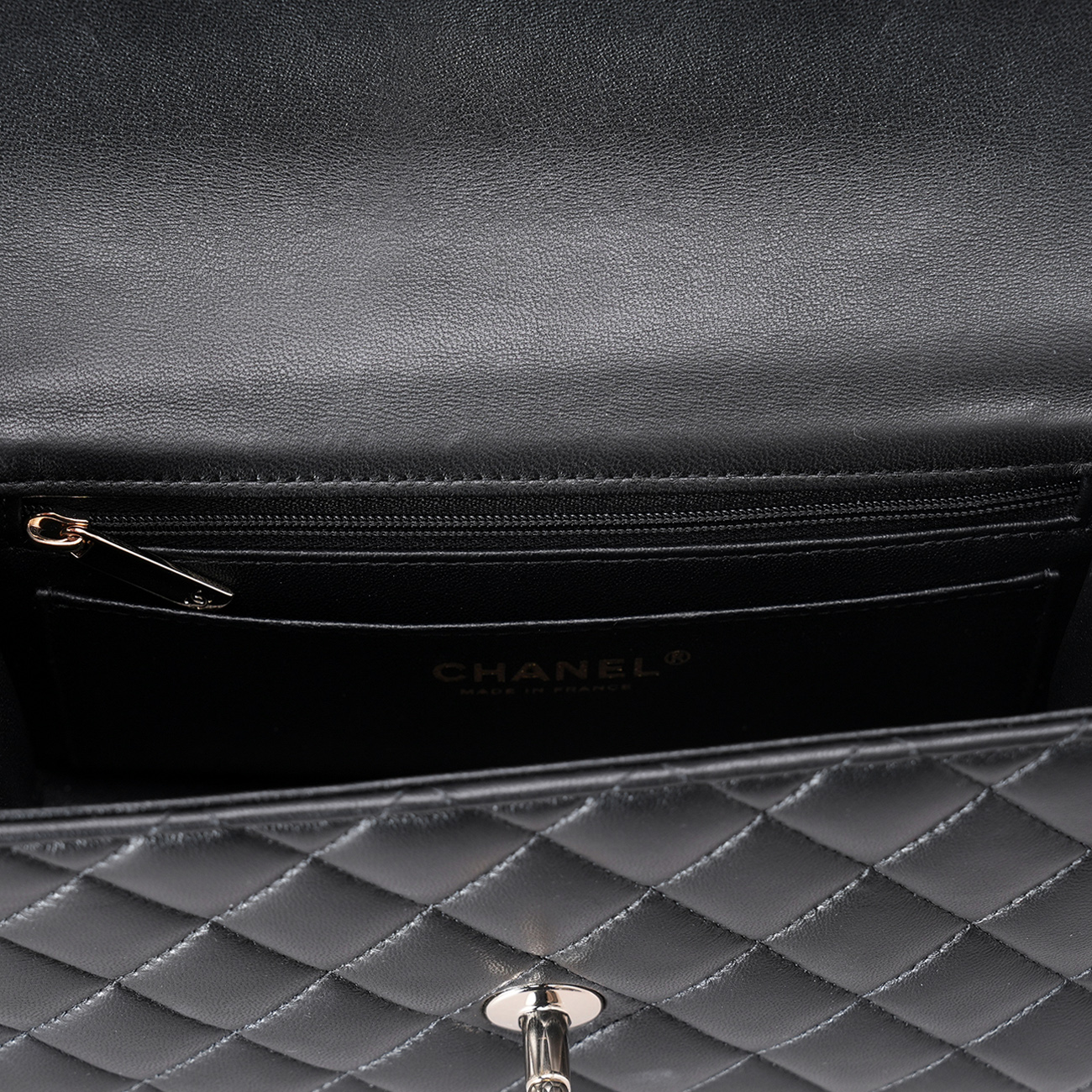 CHANEL(USED)샤넬 램스킨 뉴미니 탑핸들 크로스백