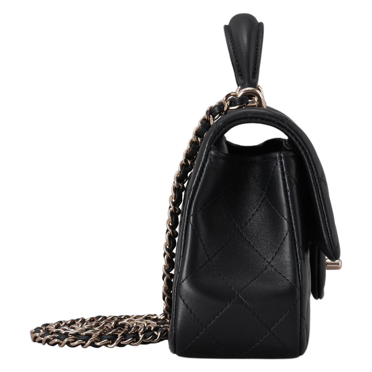 CHANEL(USED)샤넬 램스킨 뉴미니 탑핸들 크로스백