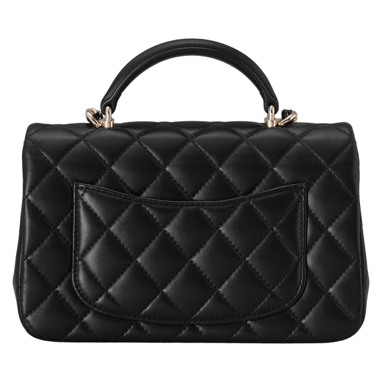CHANEL(USED)샤넬 램스킨 뉴미니 탑핸들 크로스백