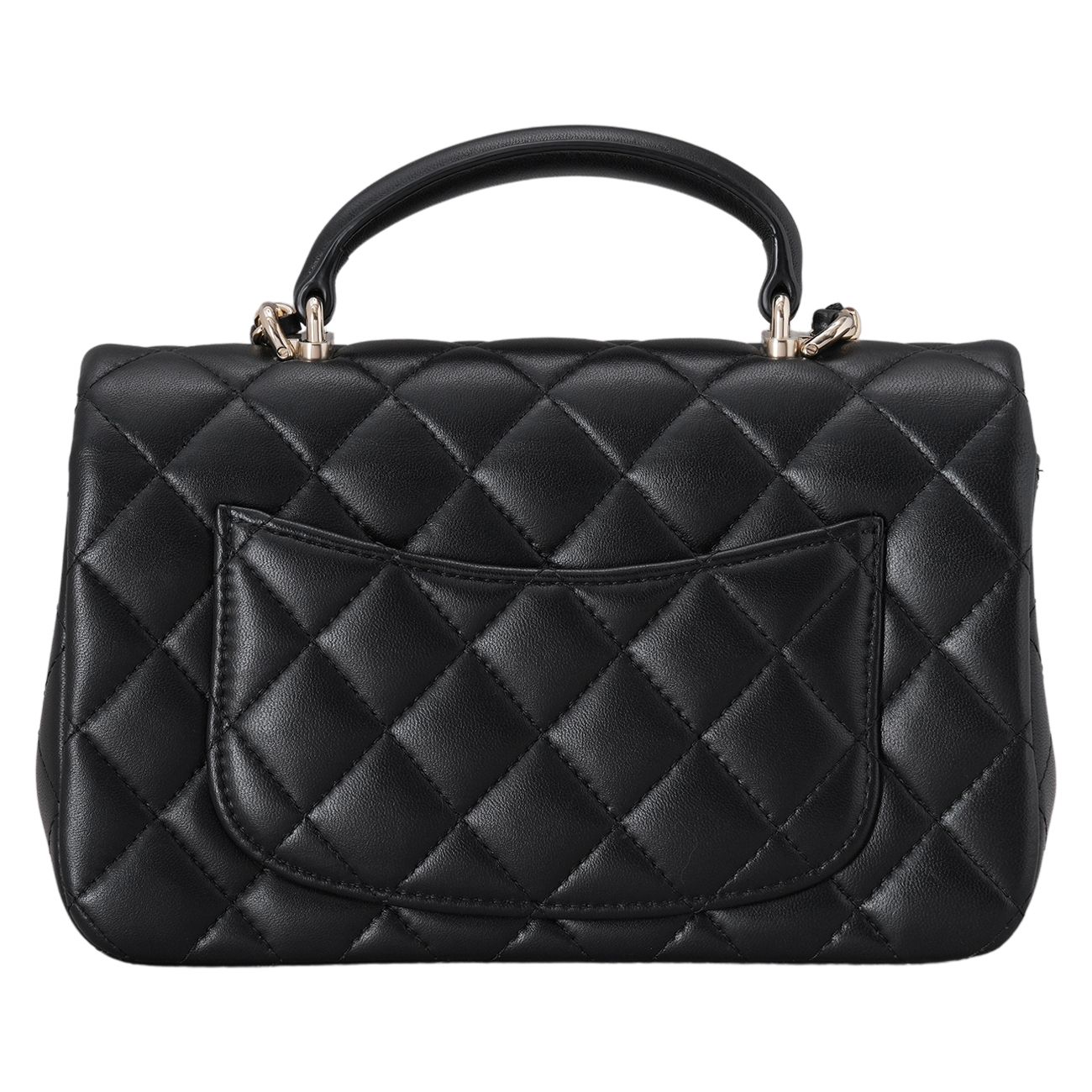CHANEL(USED)샤넬 램스킨 뉴미니 탑핸들 크로스백