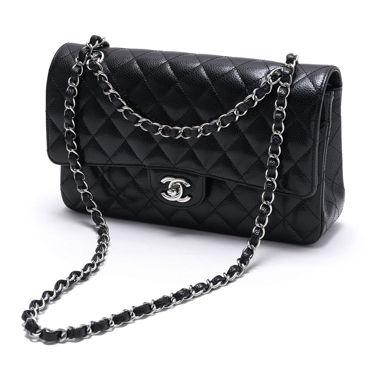 CHANEL(USED)샤넬 캐비어 클래식 미듐 플랩백