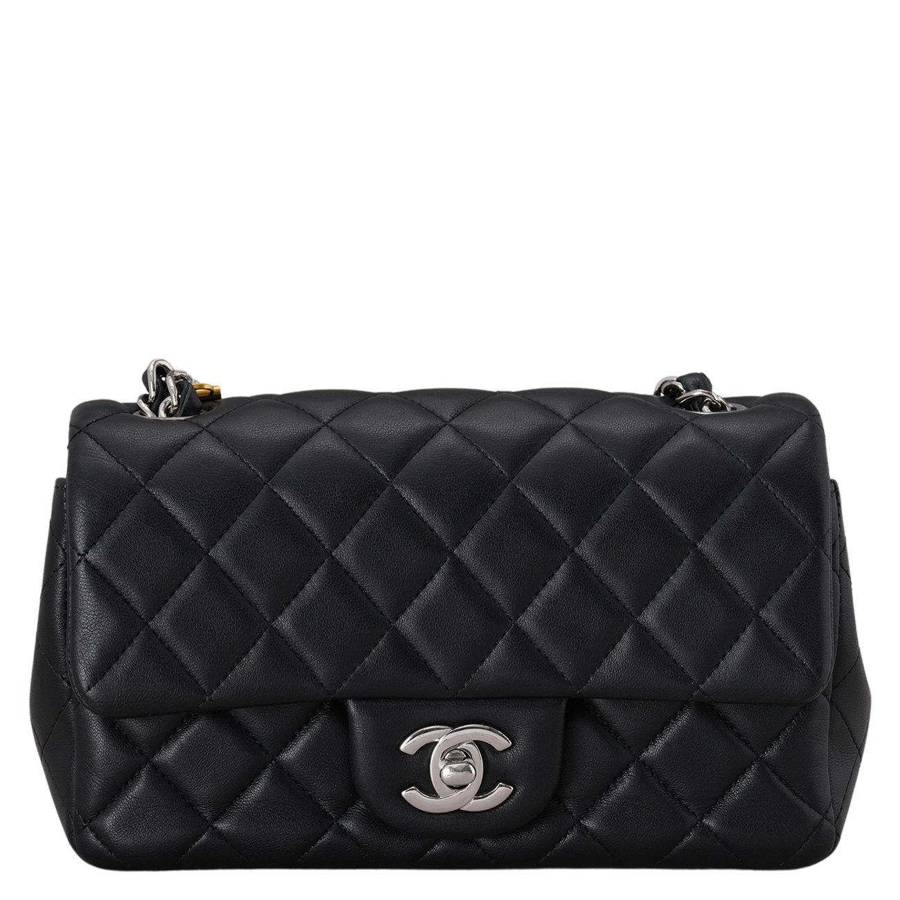 CHANEL(USED)샤넬 램스킨 뉴미니 크로스 백