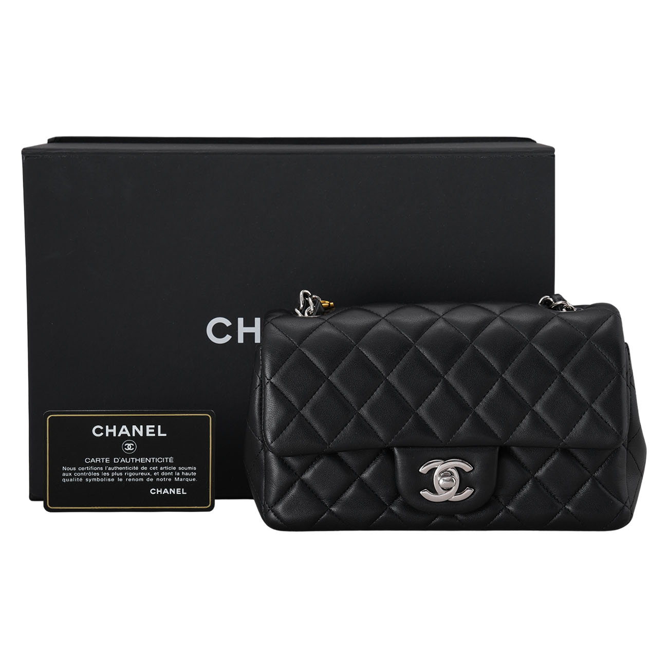 CHANEL(USED)샤넬 램스킨 뉴미니 크로스 백