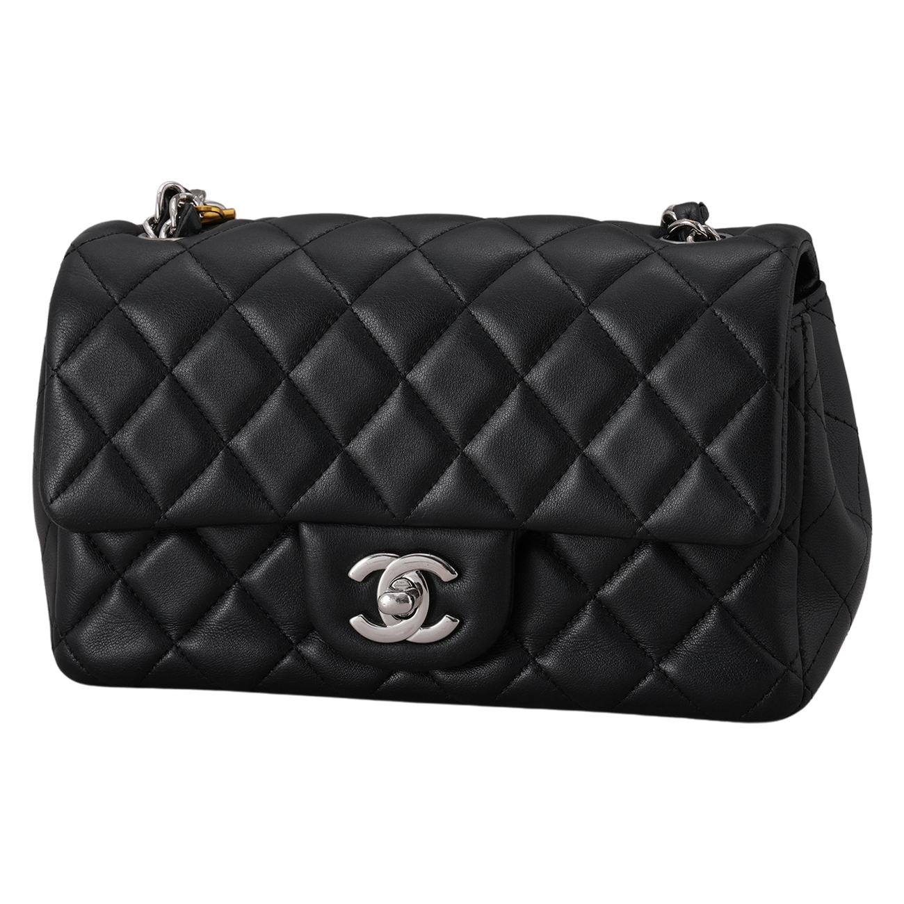 CHANEL(USED)샤넬 램스킨 뉴미니 크로스 백