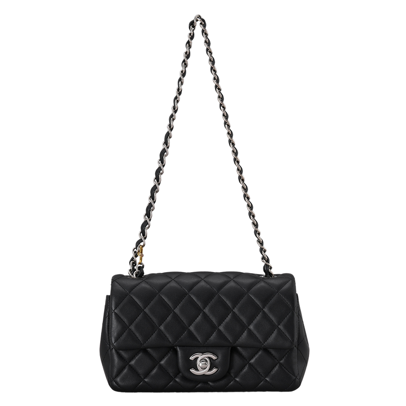 CHANEL(USED)샤넬 램스킨 뉴미니 크로스 백