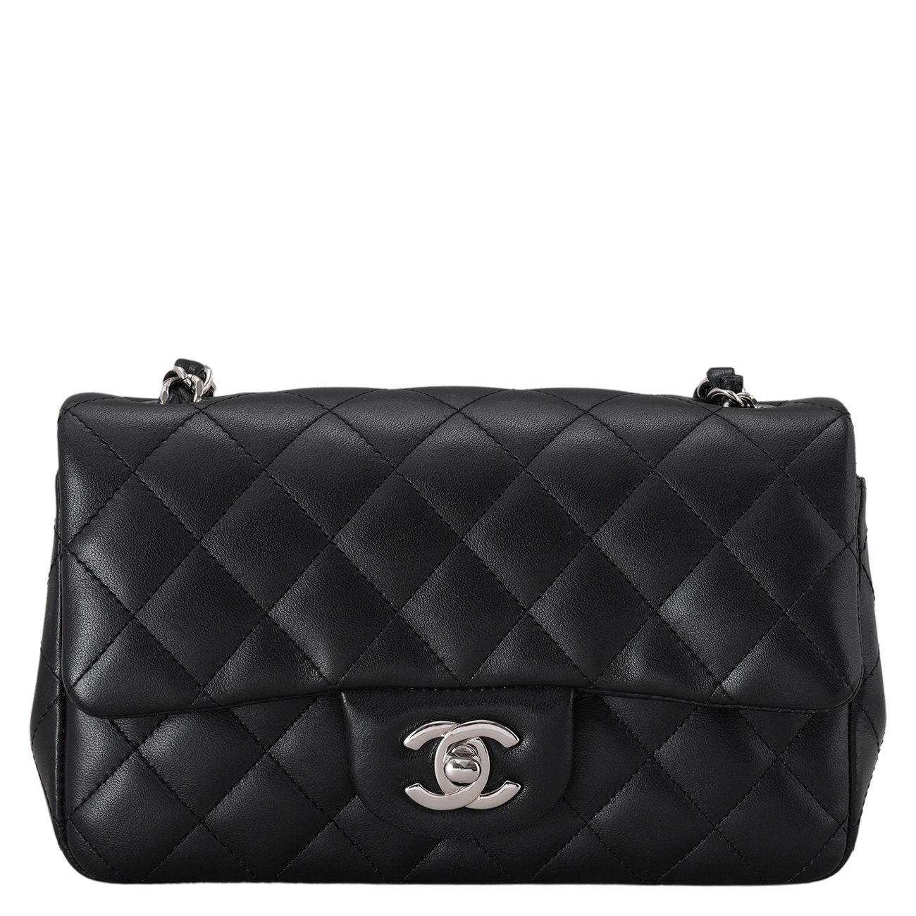 CHANEL(USED)샤넬 램스킨 뉴미니 크로스 백