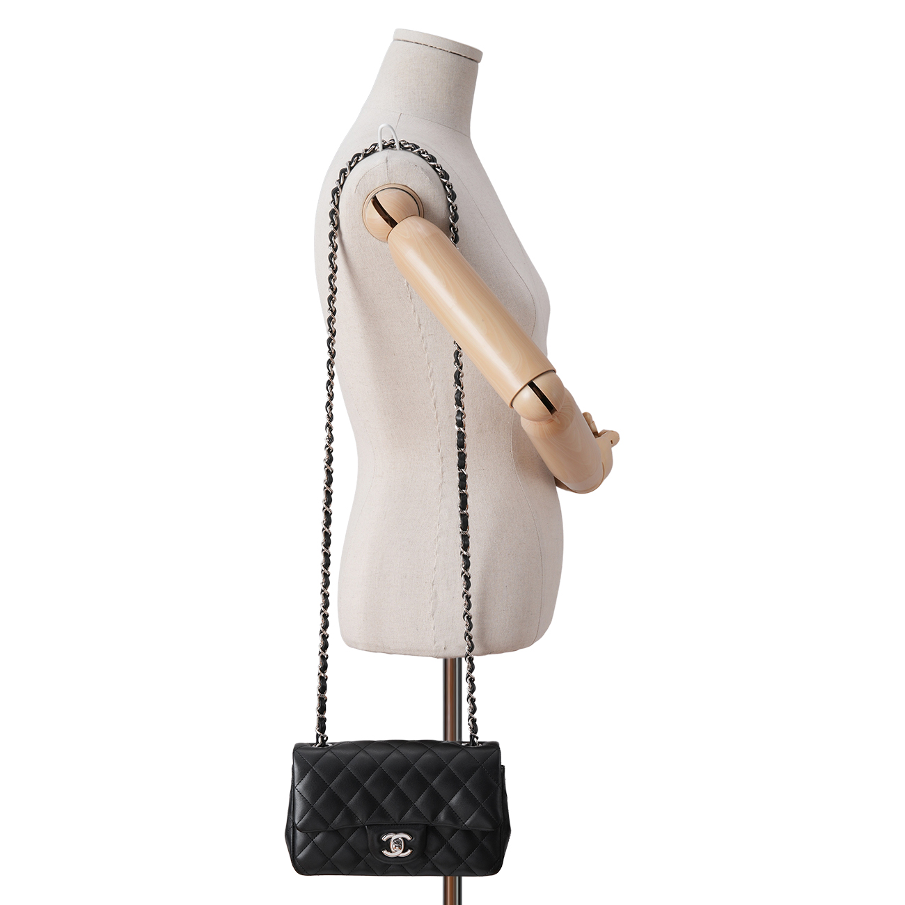 CHANEL(USED)샤넬 램스킨 뉴미니 크로스 백