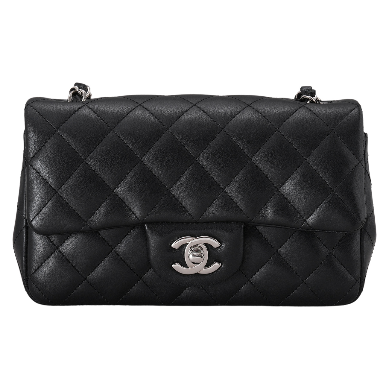 CHANEL(USED)샤넬 램스킨 뉴미니 크로스 백