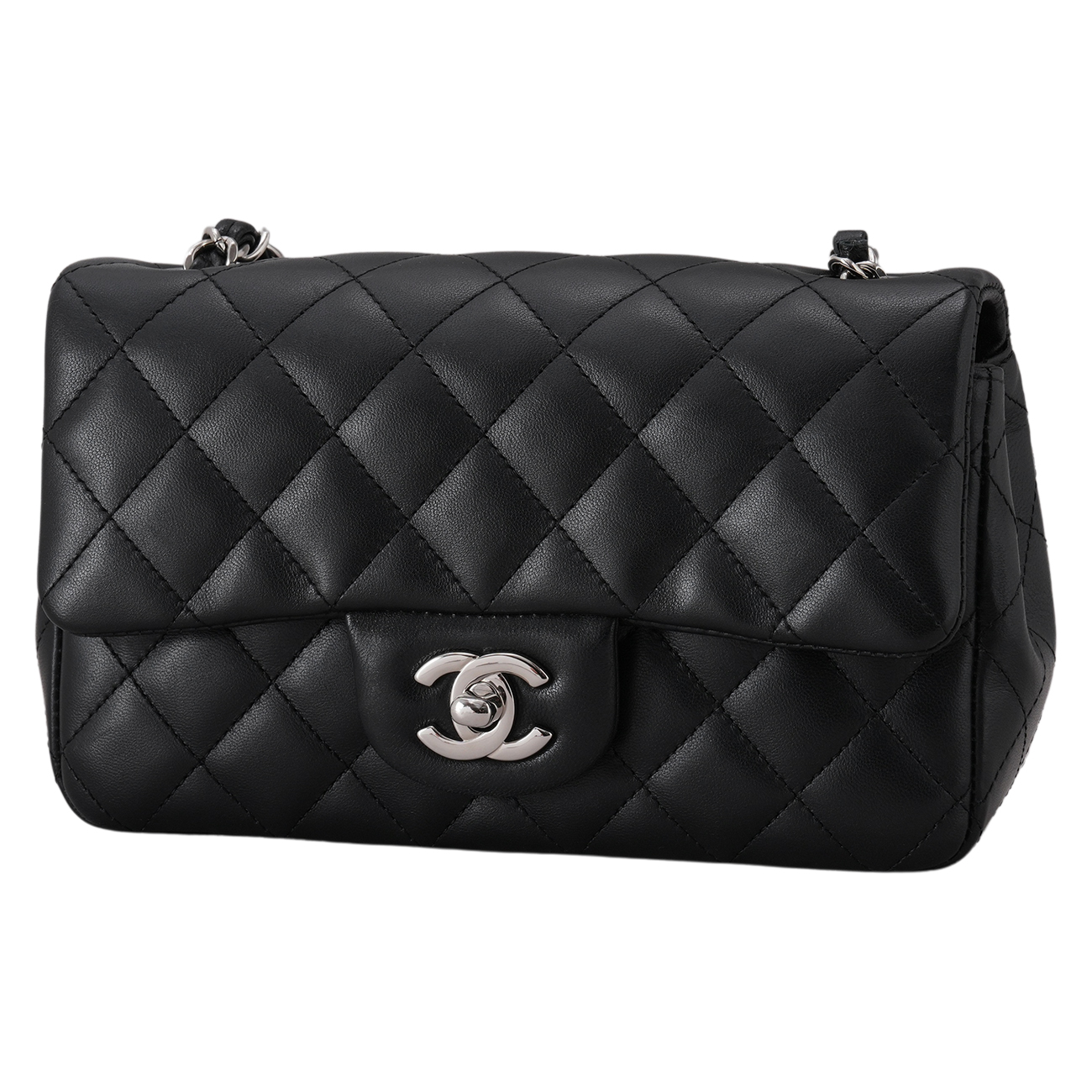 CHANEL(USED)샤넬 램스킨 뉴미니 크로스 백